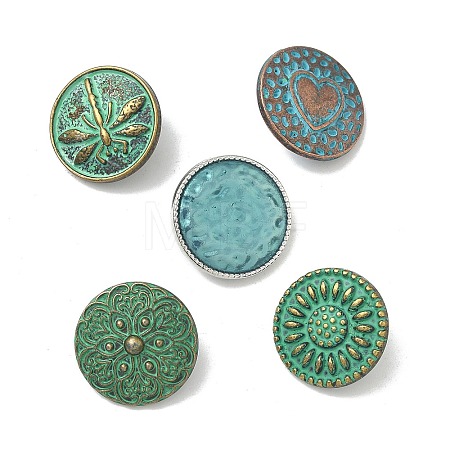 Tibetan Style Alloy Shank Buttons FIND-Z112-03M-1