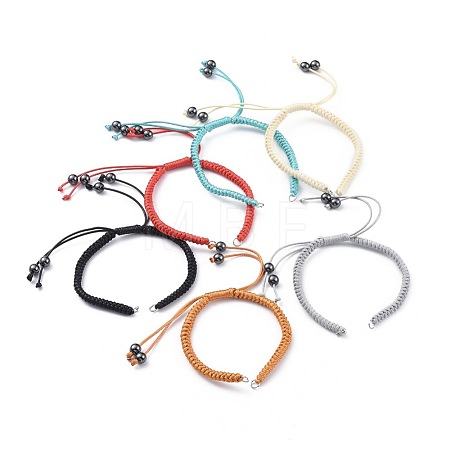 Adjustable Korean Waxed Polyester Cords Bracelet Making AJEW-JB00511-1