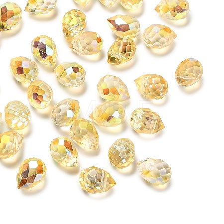 Transparent Glass Pendants GLAA-P070-A10-1
