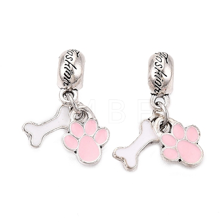 Alloy Enamel European Dangle Charms FIND-Q121-01A-P-1