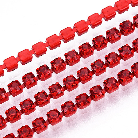 Electrophoresis Iron Rhinestone Strass Chains CHC-Q009-SS12-B07-1