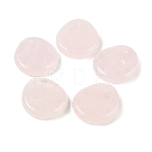 Natural Rose Quartz Pendants G-M440-03B-1