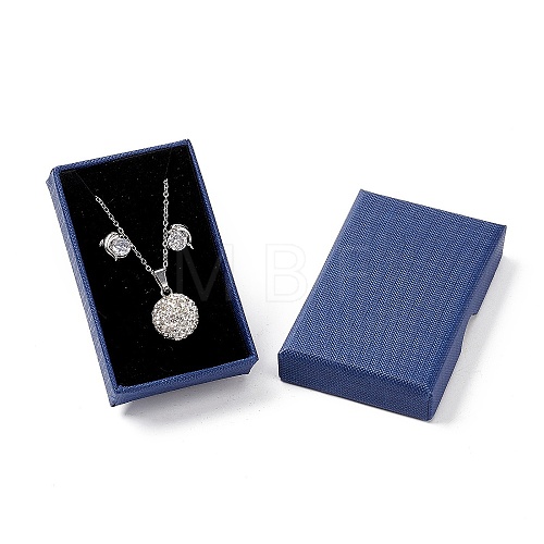 Paper with Sponge Mat Necklace Boxes X-OBOX-G018-02E-1