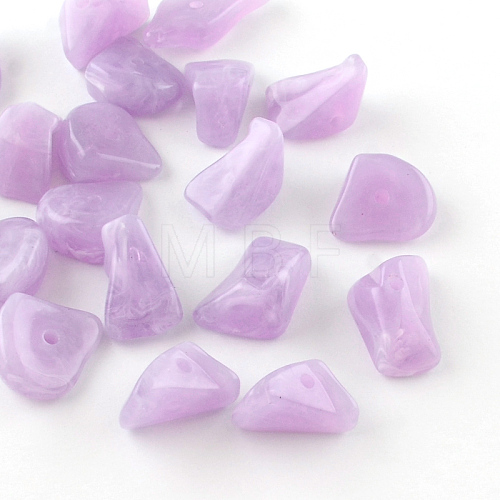 Chip Imitation Gemstone Acrylic Beads X-OACR-R021-17-1