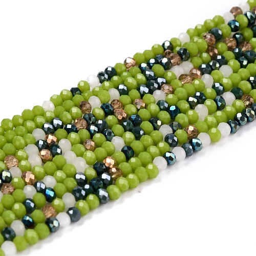 Glass Beads Strands GLAA-F106-C-24-1
