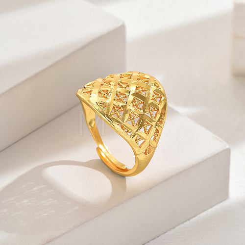 Fashionable European and American Style Wheat Lucky Cuff Ring SK2637-1-1