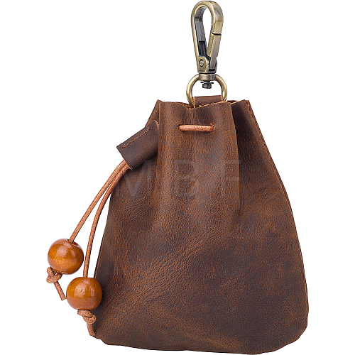 Leather Mini Pouch Keychain AJEW-WH20007-13A-1