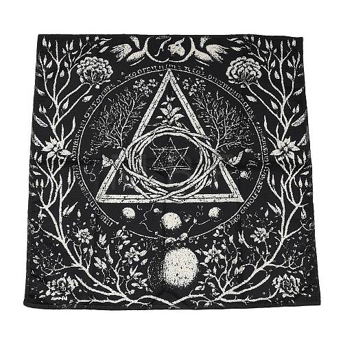 Polyester Peach Skin Tarot Tablecloth for Divination AJEW-D061-01C-1