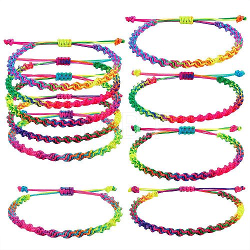 Braided Nylon Thread Cord Bracelets BJEW-SW00049-02-1