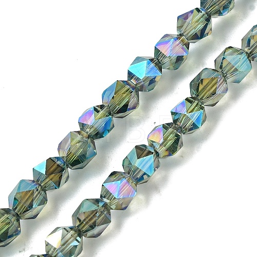 Electroplate Glass Beads Strands EGLA-K061-07A-FR01-1