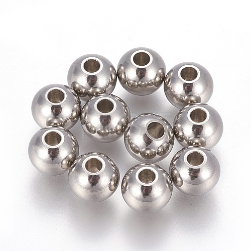 201 Stainless Steel Beads STAS-F170-02P-A-1