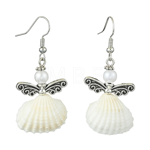 Alloy Fairy Wings Dangle Earrings EJEW-JE05652-1