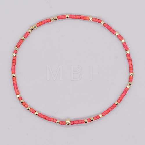 Bohemian Style Rainbow Beaded Handmade Fashion Women's Bracelet QD2599-2-1