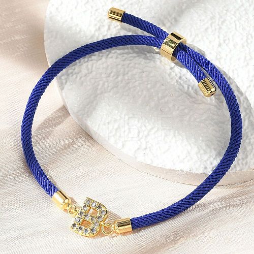 Adjustable Nylon Cord Bracelets BJEW-C096-01G-02-1