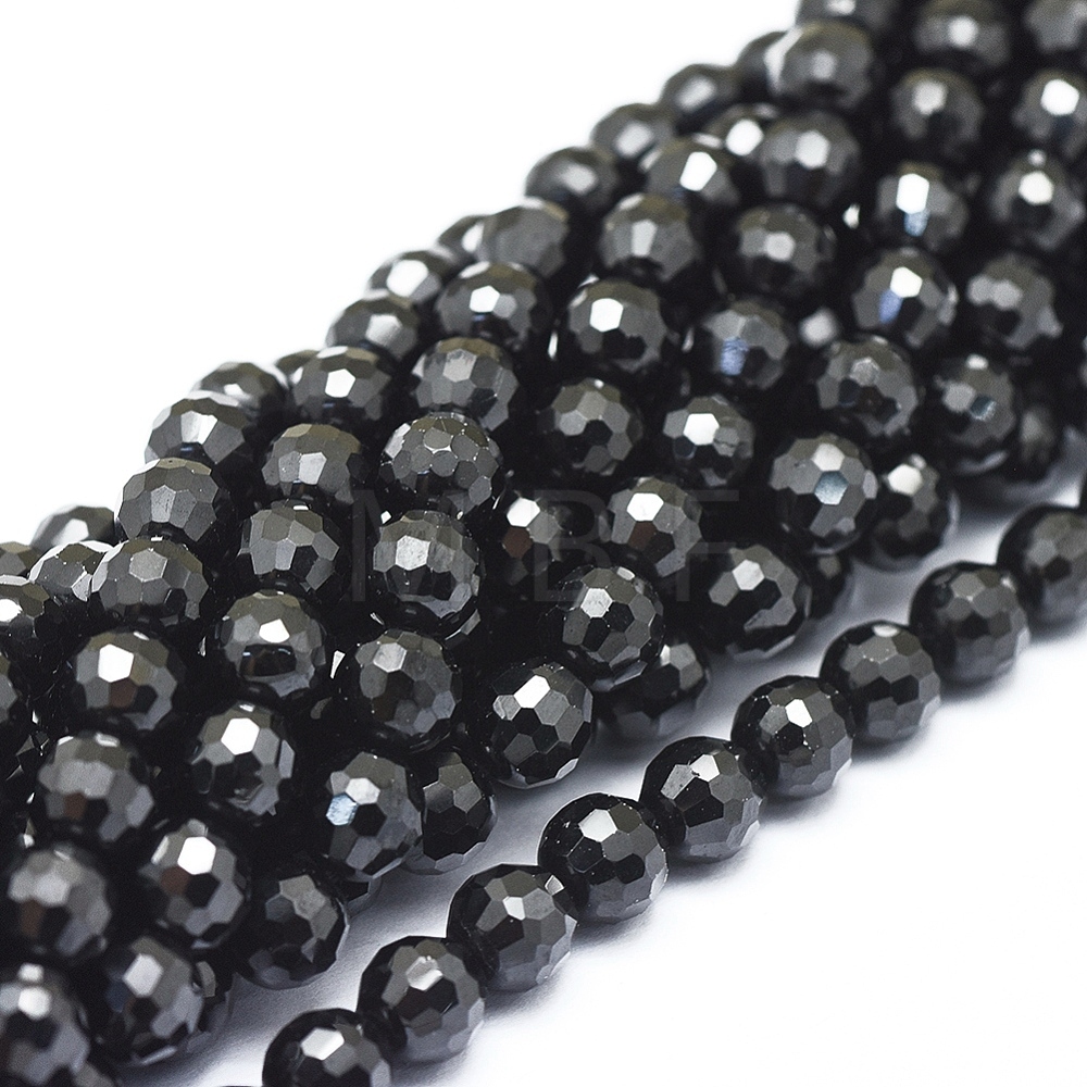 Natural Black Spinel Beads Strands - mybeadsfindings.com