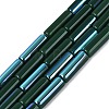 Electroplate Opaque Glass Beads Strands EGLA-Q132-02A-F03-1