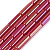 Electroplate Imitation Jade Glass Beads Strands EGLA-Q132-02A-A03-1