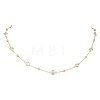 Brass Satellite Chains Necklaces NJEW-JN05254-2