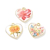 Printed Brass Pendants KK-CBAF9BC-02G-1