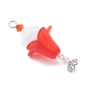 Imitation Austrian Crystal Beads and Acrylic Beads Pendants PALLOY-TA00373-4