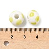 Handmade Porcelain European Beads PORC-C009-01G-3