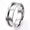 201 Stainless Steel Grooved Finger Ring Settings RJEW-TAC0017-8mm-06A-2