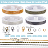DIY Iron Cable Chains Bracelets Necklaces Making Kits DIY-SP0002-14B-2