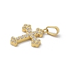 Ion Plating(IP) 304 Stainless Steel Micro Pave Cubic Zirconia Pendants STAS-Z107-08G-11-2