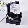 Word Love You Forever Zinc Alloy Interlocking Knot Link Bracelet JB752A-1-3