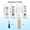Globleland 1 Set Acrylic Bookmark Pendants for Teachers' Day DIY-GL0004-41-3