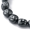 Non-Magnetic Synthetic Hematite Beaded Stretch Bracelets BJEW-H589-01I-2