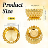 14Pcs Alloy Candle Holders AJEW-WA0004-41-2