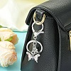 Alloy Rhineston and ABS Plastic Pearl Keychain KEYC-YW00028-01-6