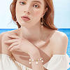 100Pcs 5 Style ABS Plastic Imitation Pearl Beads Pendant KY-AR0001-12-6