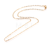 304 Stainless Steel Cable Chains Necklaces MAK-L015-37A-1