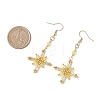 Star Glass Seed Beads Dangle Earrings EJEW-MZ00664-01-3