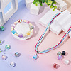 10Pcs Transparent Resin UV Reactive Beads RESI-TADJ0001-11-5