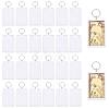 24 Bags Acrylic & Iron Photo Frame Keychains AJEW-GL0003-43-1