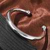 304 Stainless Steel Cuff Bangles BJEW-S161-08S-1