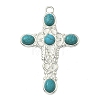 Dyed Synthetic Turquoise Big Pendants STAS-G374-05S-20-1