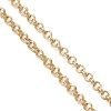 Brass Double Ring Link Chain Slider Bracelet Making AJEW-JB01508-3