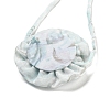 Flower Pattern Fabric Rose Tie Choker Necklaces for Women NJEW-Z022-01G-3
