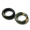 Natural Indian Agate Plain Band Ring for Women RJEW-P044-01B-12-2