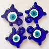 Blue Glass Evil Eye Pendants X1-GLAA-TAC0012-18E-1