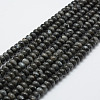 Natural Larvikite Beads Strands X-G-G665-06-6x4mm-1