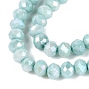 Anti-Tarnish Dyed Rondelle Glass Beads Strands LS-EGLA-T021-3mm-17-06-3