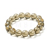 Round Glass Beads Stretch Bracelets for Teen Girl Women BJEW-A117-E-06-2