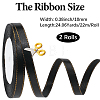 Gold Edged Polyester Ribbon OCOR-WH20018-12A-03-2