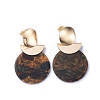 Cellulose Acetate(Resin) Dangle Stud Earrings EJEW-JE04075-05-1