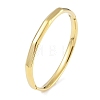 304 Stainless Steel Faceted Ring Hinged Bangles for Women BJEW-C071-16G-1